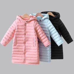 Abrigo largo con capucha para niño invierno – Algodón forro polar