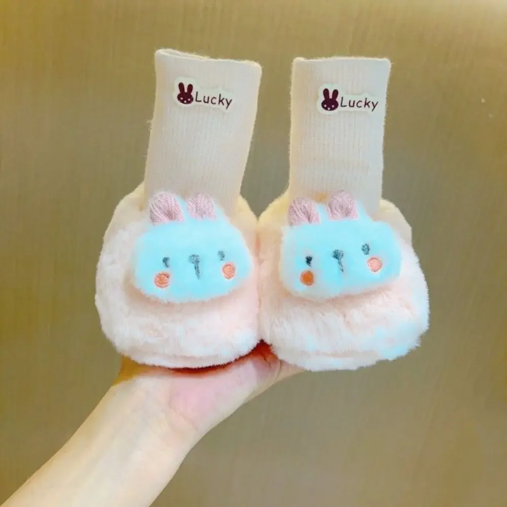 Calcetines cálidos y bonitos para bebé, zapatos suaves para niños pequeños, calcetines antideslizantes de dibujos animados para recién nacidos, calcetines de invierno - imagen 2