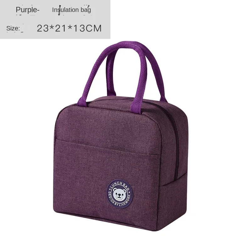 Bolsa refrigerada infantil impermeable Oxford portátil con cremallera - imagen 5