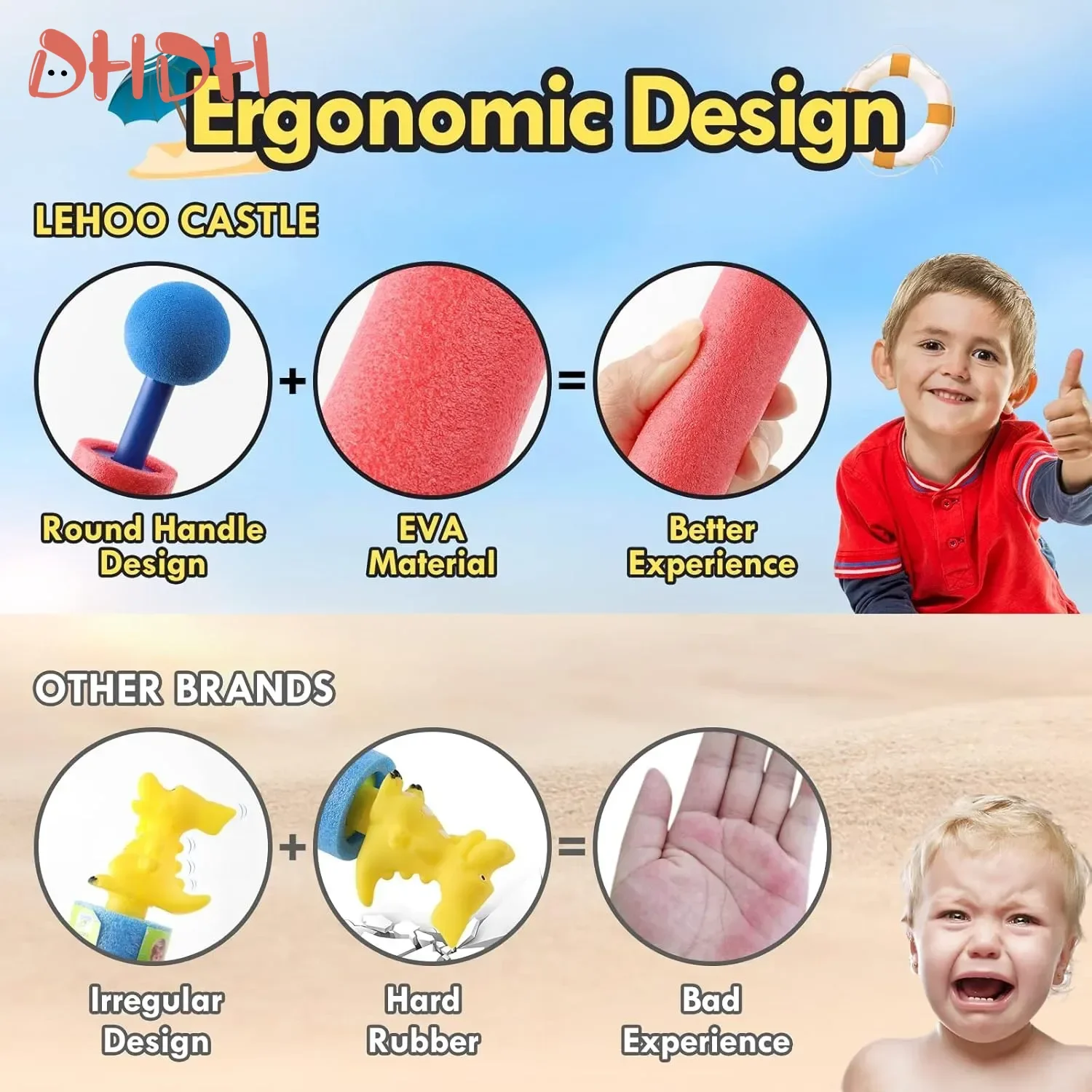 Pistola de agua con burbujas para niños – Boquilla desmontable verano - imagen 3