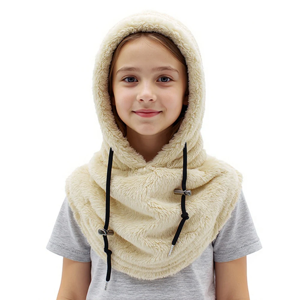 Capucha polar cortavientos para esquí en invierno – Niños y niñas