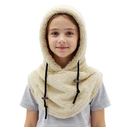 Capucha polar cortavientos para esquí en invierno – Niños y niñas