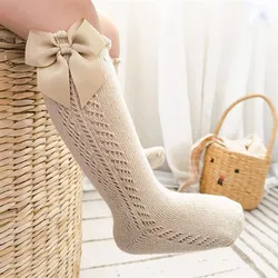 Lawadka 0-7T calcetines de algodón con lazo para niña