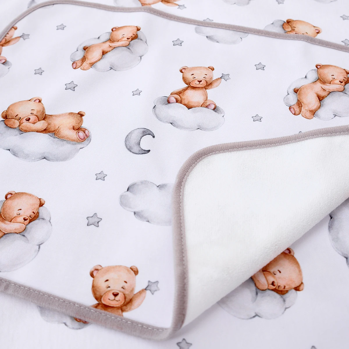Elinfant alfombrilla cambiadora portátil de poliéster suave para bebé - imagen 5