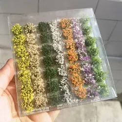 Flores de miniatura para maquetas ferroviarias, estilo racimos