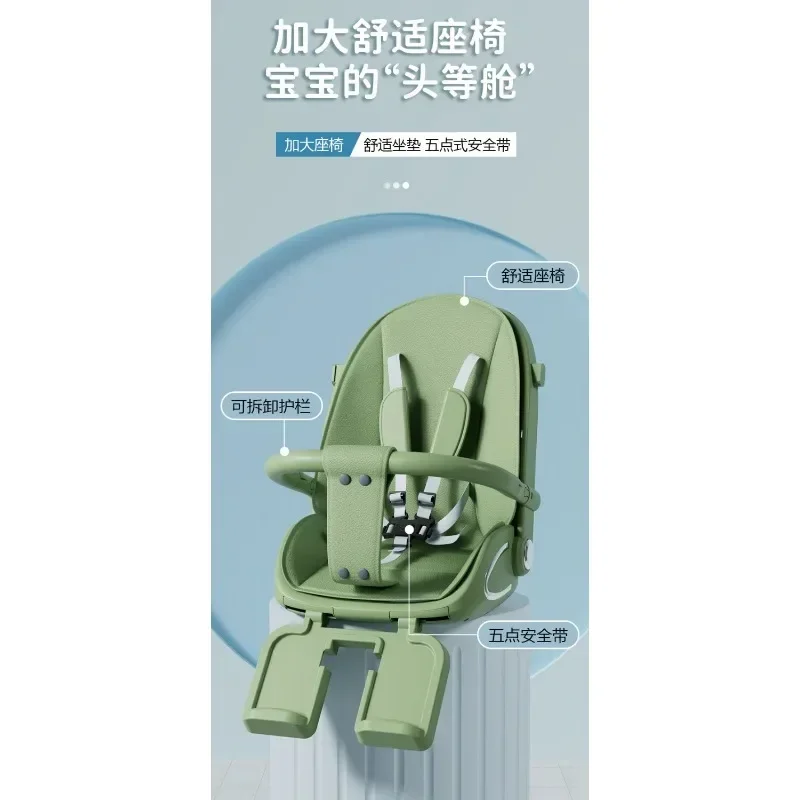Cochecito bebé reversible con capazo y asiento reclinable - imagen 5