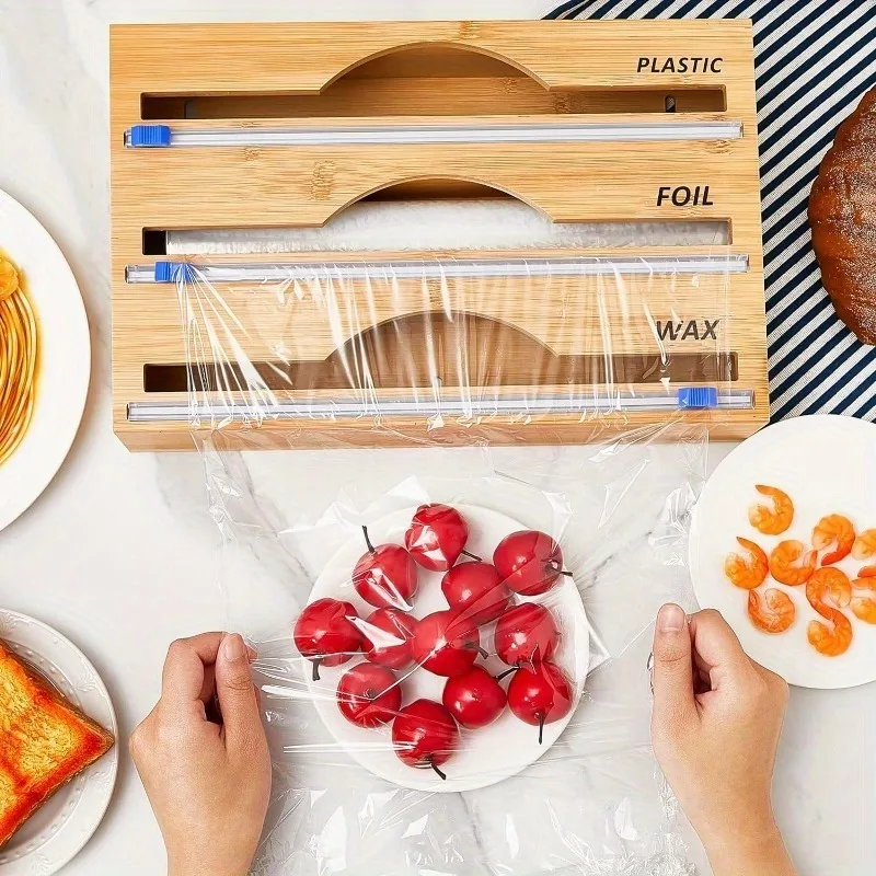 Organizador para film y aluminio con cortador integrado