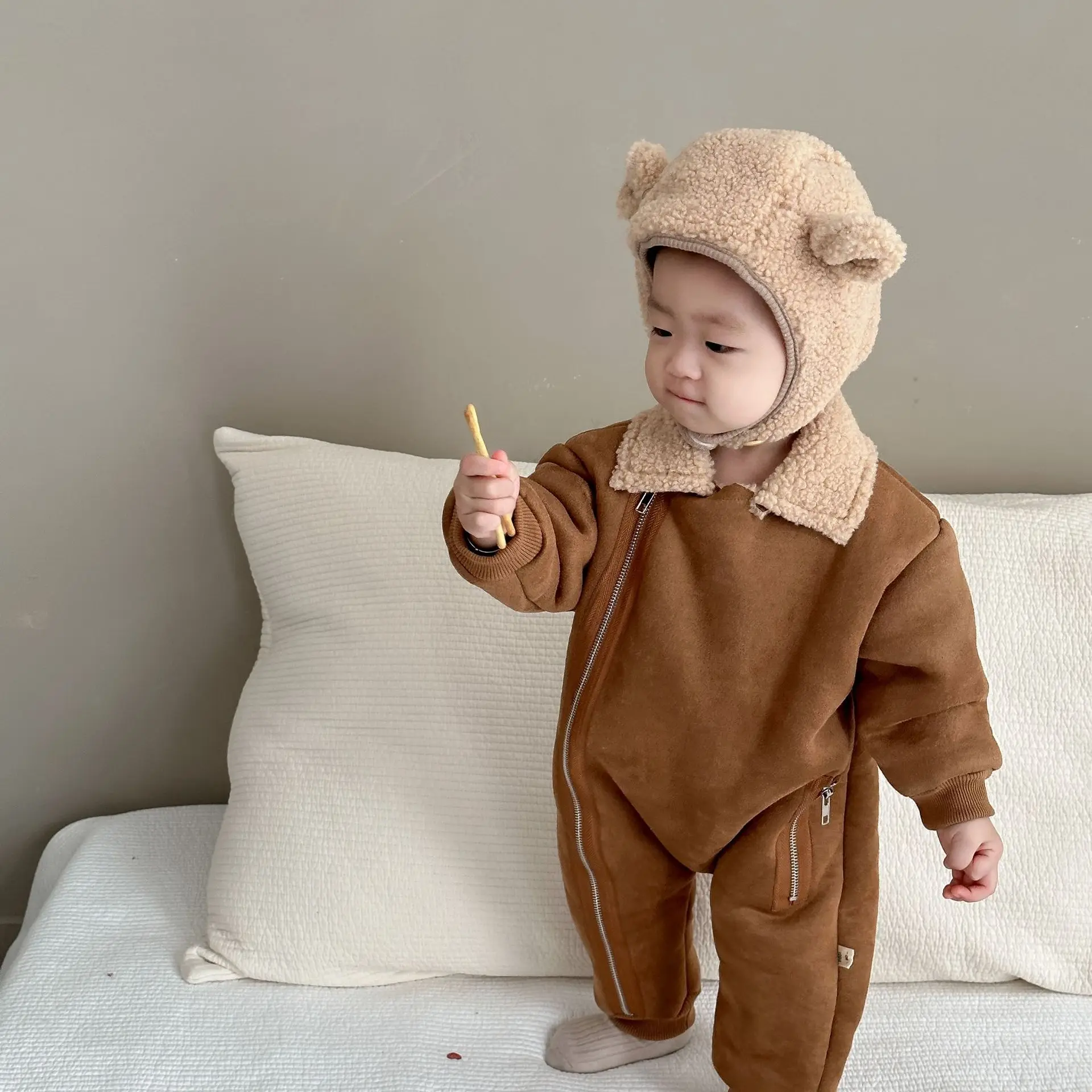 Pelele invierno forro polar para bebé - Colalr