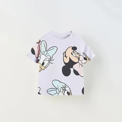 Camiseta infantil manga corta con estampado de dibujos