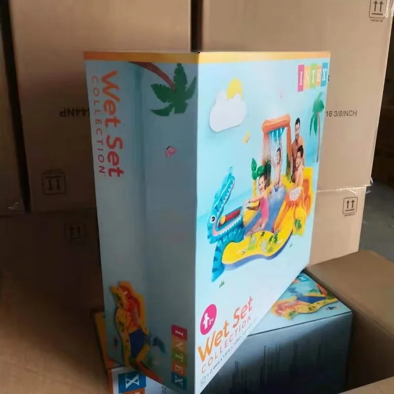 Piscina inflable de verano para niños – Tobogán con bolas oceanográficas - imagen 5