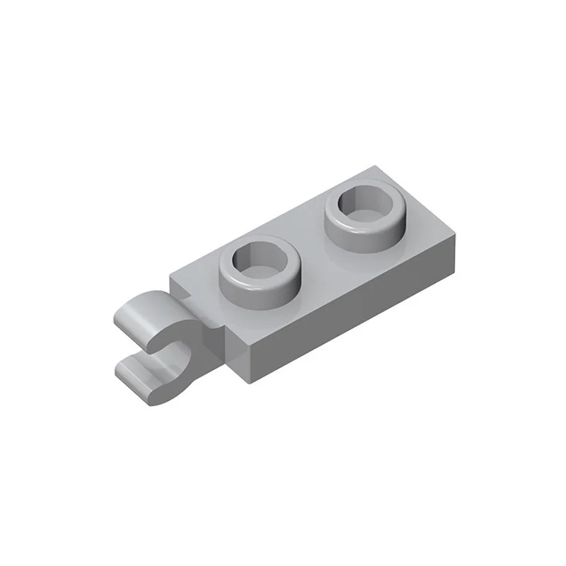 20 piezas MOC Compatible ensambla partículas 63868 placa especial 1x2 con Clip Horizontal en el extremo bloques de construcción DIY Spa de alta tecnología - imagen 3