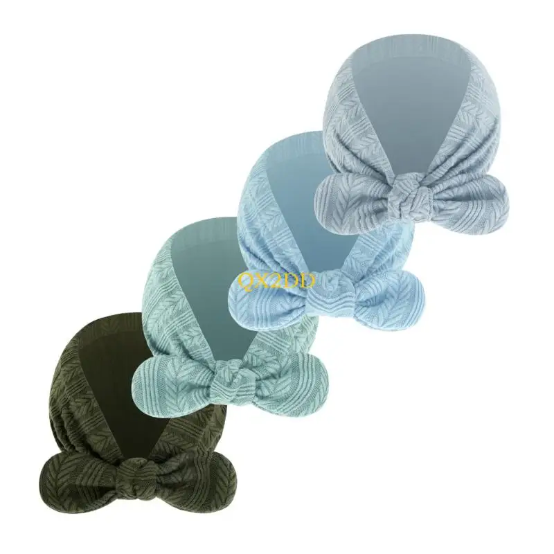 Gorro de algodón con lazo suave para bebé recién nacido - imagen 3