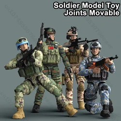 Muñeco soldado articulado PVC – Figura militar con articulaciones móviles