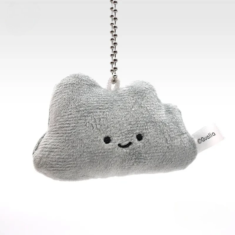 Qualia cápsula juguetes lindo Nikorino clima juguete de peluche ojos redondos paraguas sol nube muñeco de nieve relámpago bolsa de peluche figuras colgantes - imagen 4