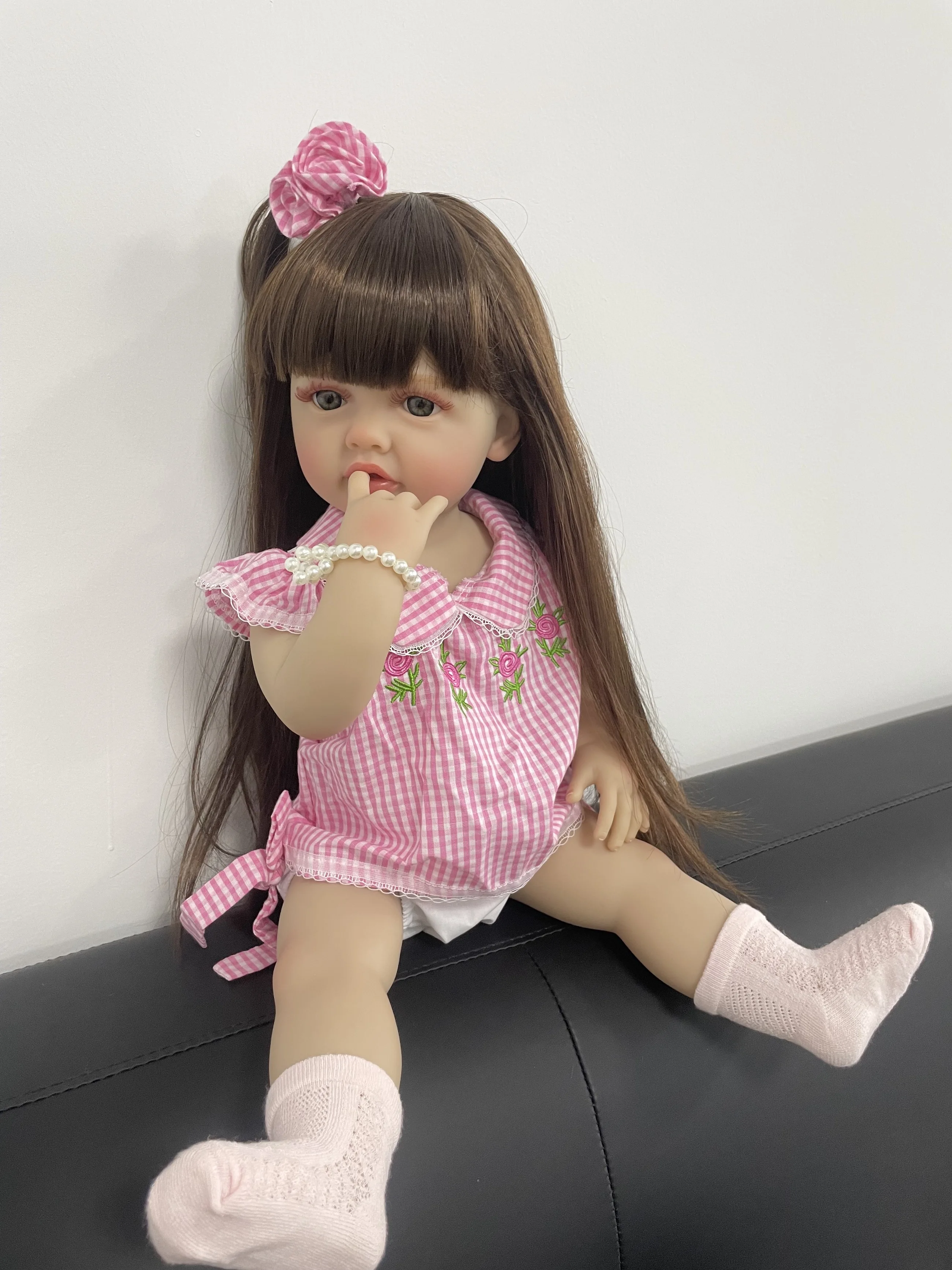 MRB 55CM 22 pulgadas vinilo de silicona Reborn bebé Betty muñeca realista chica linda princesa niño bebé cumpleaños regalo de Navidad - imagen 5