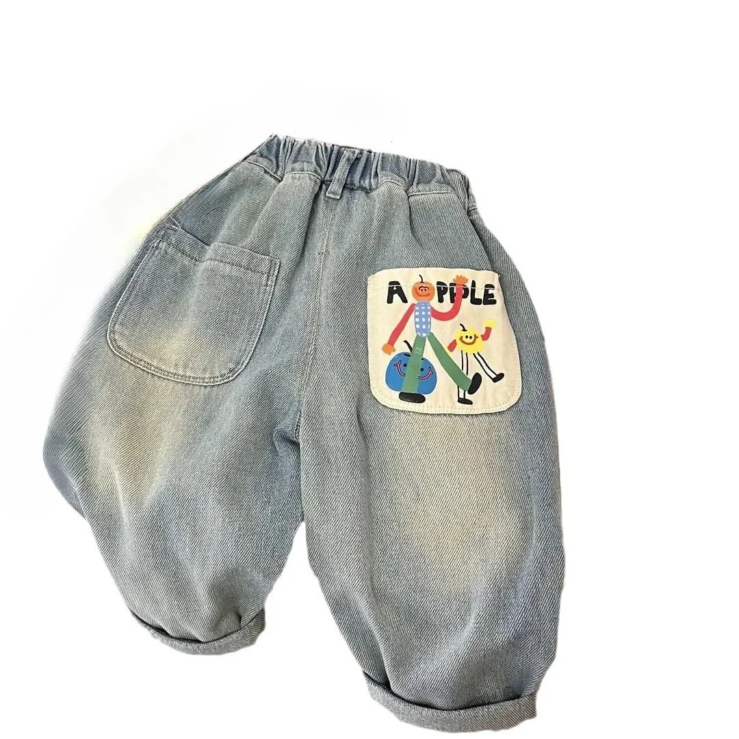 Pantalones vaqueros rectos de bebé para primavera y otoño - imagen 3