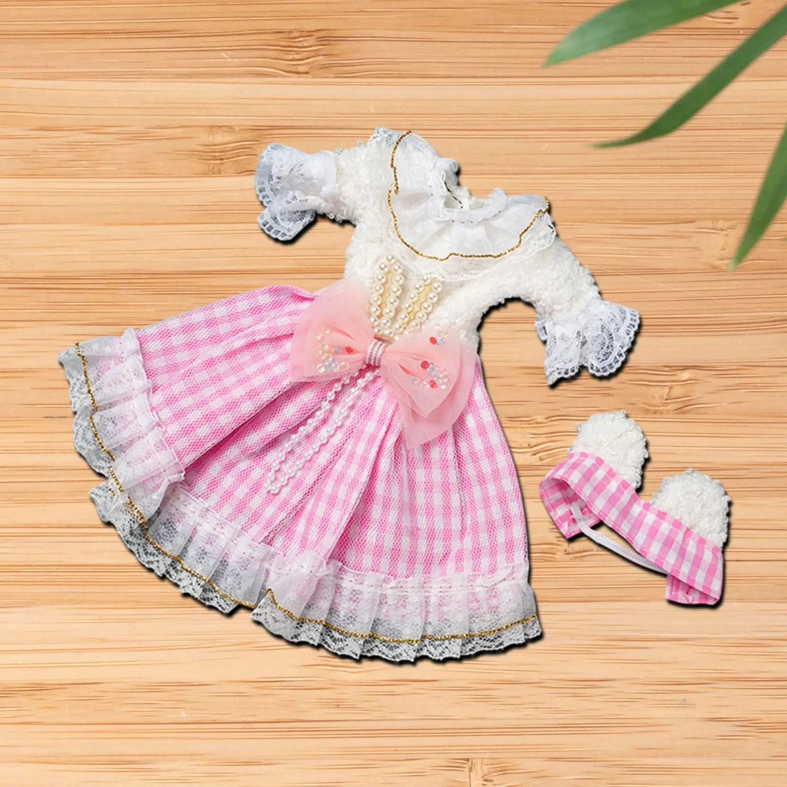 1:6 BJD Doll Plaid Dress Make Your Own Dolls for 30cm Fashion Girl Hands on