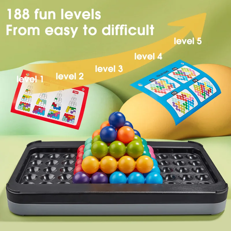 Rompecabezas 3D, rompecabezas, juego de mesa lógico, más de 200 desafíos IQ para niños, regalo educativo de aprendizaje para el desarrollo cognitivo, juguete STEM - imagen 3