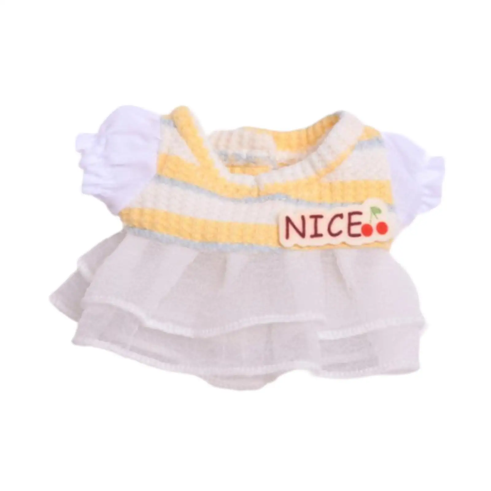 Plush Doll Clothes for 15cm 17cm Photo Props, Doll Dress,Costumes DIY Doll Clothing Fashion Cute Plush Doll Accessories