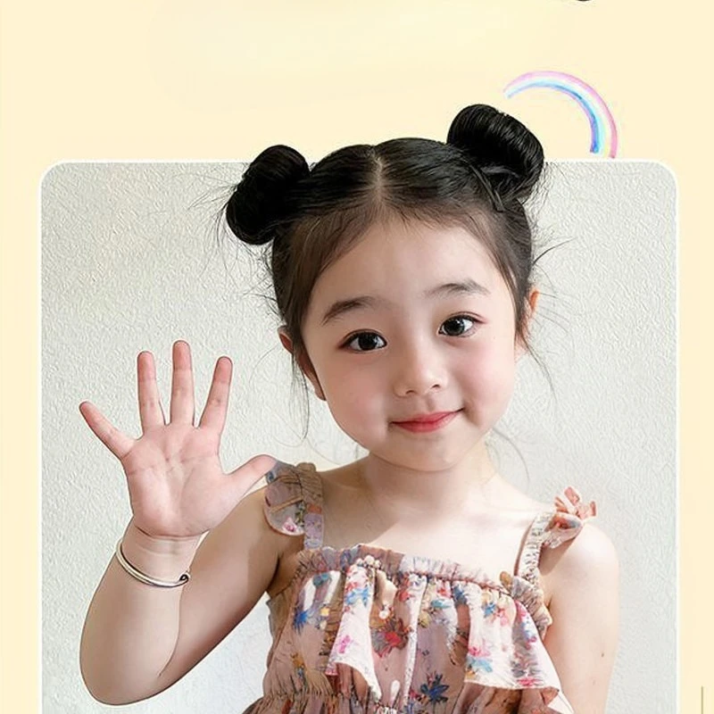 Herramientas de peinado para el cabello con giro francés, peluca, Donuts, bandas para la cabeza, bola, dulce plato, diademas, accesorios mágicos coreanos para el cabello para niños - imagen 5