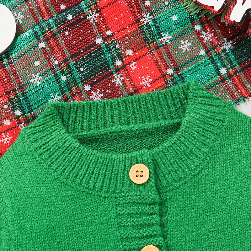 Suéter de Navidad para bebé recién nacido, cárdigan tejido para niños y niñas, ropa de Navidad de manga larga para niño, Tops, jersey, prendas de vestir exteriores bonitas de dibujos animados - imagen 3