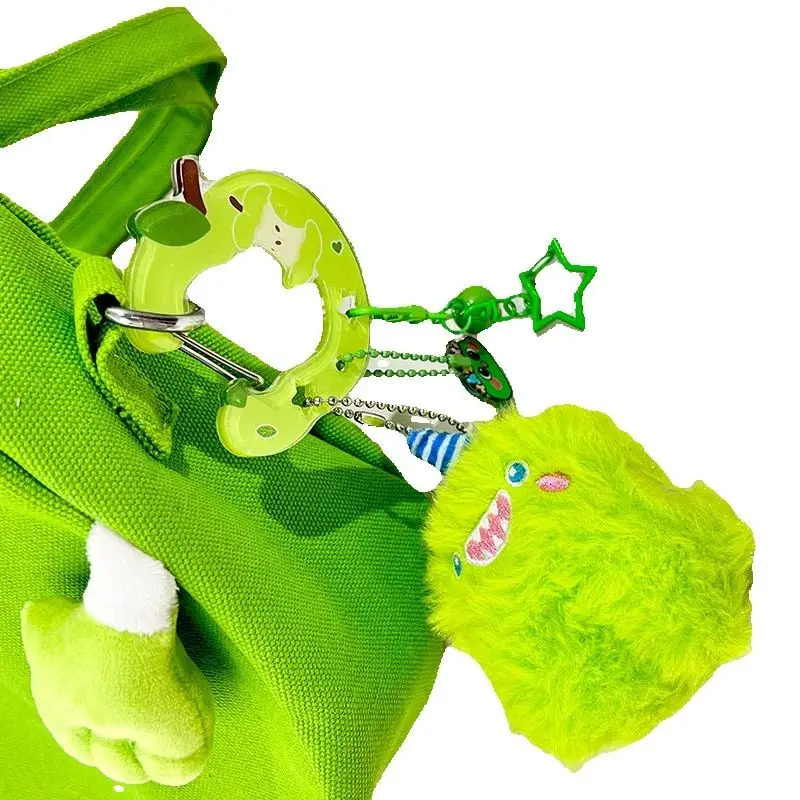 LLavero de acrílico de dibujos animados, llavero de fruta Kawaii, mosquetón creativo para bolso, gancho colgante, accesorios para colgar llaves