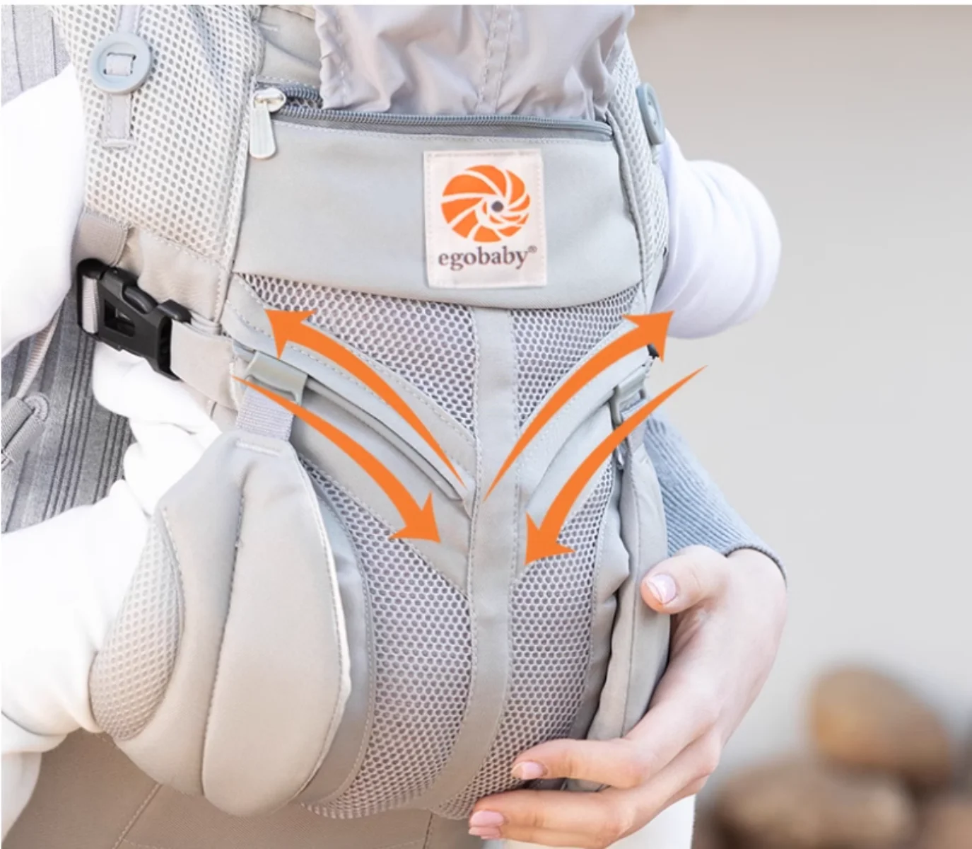 Omni portabebés ergonómico canguro infantil chico Sling espalda frontal mochila envolvente bolsa para recién nacido tirantes 360 - imagen 4
