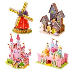 Castillo infantil de construcción 3D – Puzzle educativo para niños