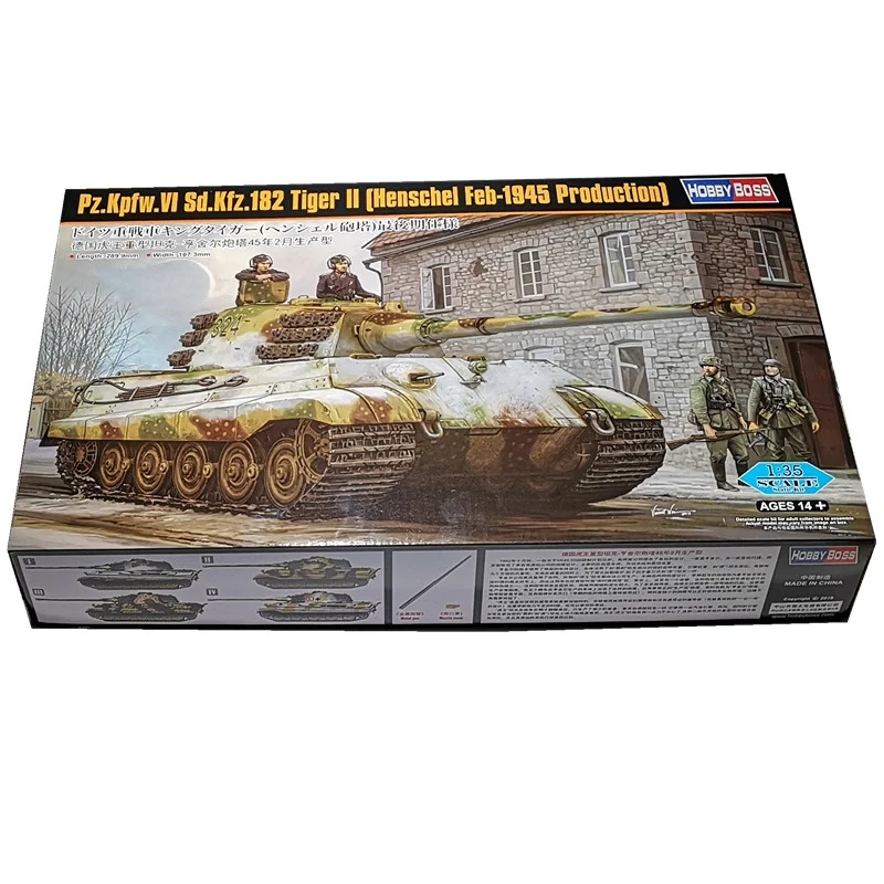 TRUMPETER 1/35 Tanque Tiger II (Produción Henschel Feb-195) Modelo de rompecabezas de ensamblaje de plástico - imagen 2