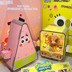 Area-X Bob Esponja Squarepants Patrick Star 25 aniversario bloques de construcción caja ciega Diy montaje modelo figura niños regalo dibujos animados