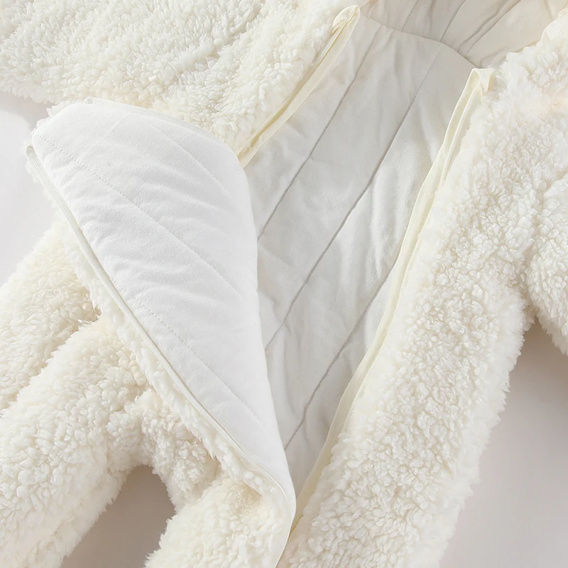 Mono de invierno para niña recién nacida, ropa gruesa para la nieve, mono infantil cálido de algodón, chaqueta pelele suave para bebé de 0 a 12 meses - imagen 4