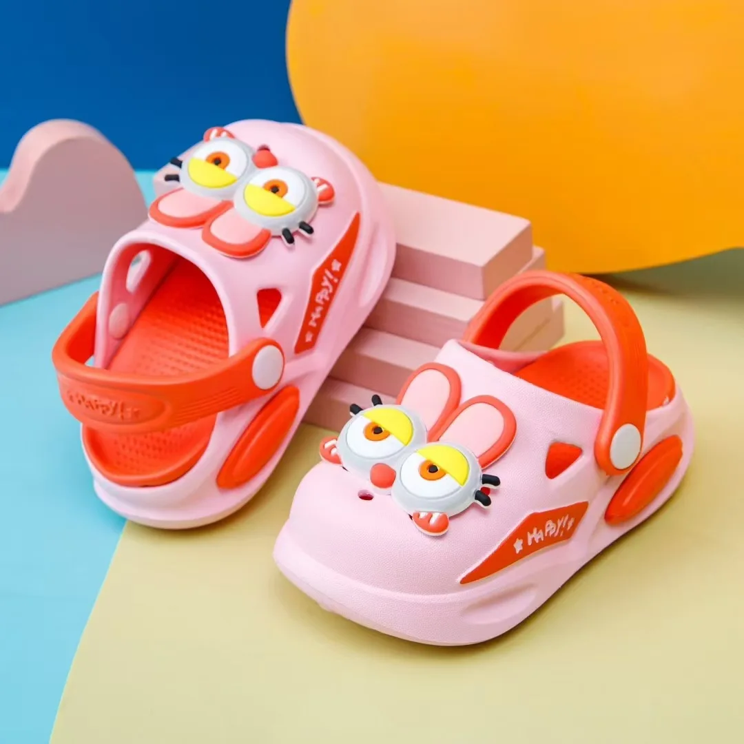 Sandalias de verano para niños, zapatos con agujeros, zapatillas suaves antideslizantes con agujeros de dibujos animados, zapatos de bebé para playa de arena para niños y niñas - imagen 5