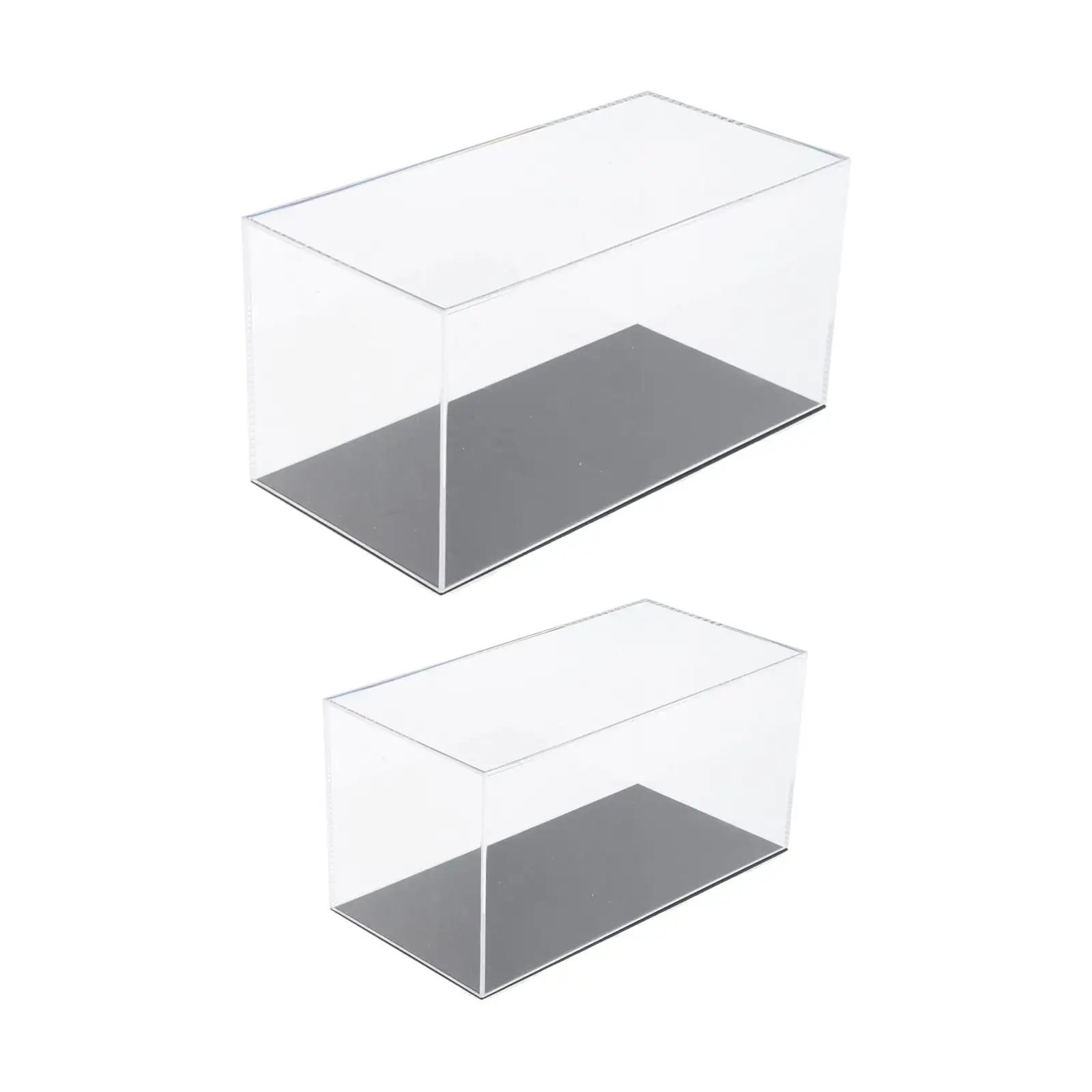 Vitrina acrílica transparente apilable para manualidades, organizador de almacenamiento de coches de juguete, escaparate de modelo de coche con Base para muñecos de baratijas de recuerdos - imagen 3