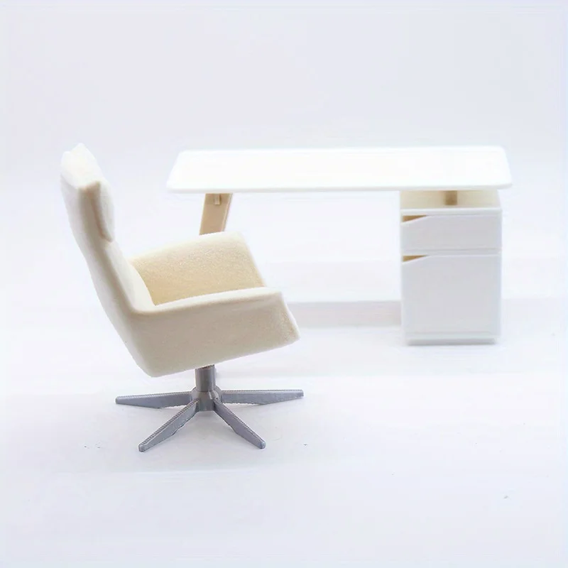 Mesa y silla de oficina para casa de muñecas – Juego simbólico - imagen 4
