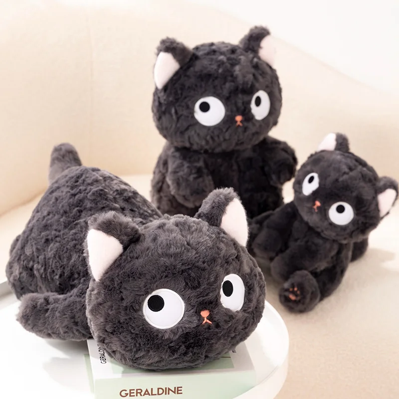 Peluche de gato negro suave para niños – Muñeco acolchado - imagen 2