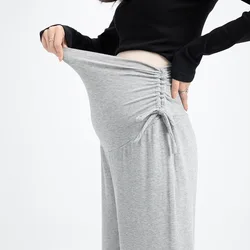 Pantalones premamá con cordón regulable y ajuste cómodo