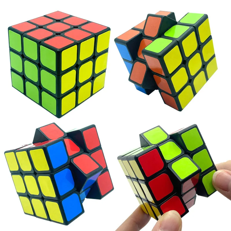 Cubo mágico 3x3 pegatina cubo mágico juguete educativo juguete rompecabezas para niños ​ Regalos de Navidad de cumpleaños de juguete mágico de Cub profesional para niños