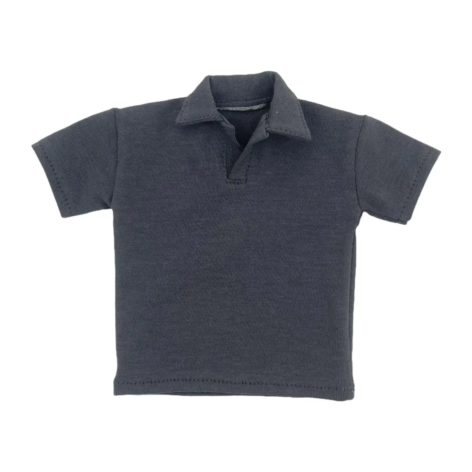 1/6 Scale Male Lapel T Shirt Practical Convenient Cloth Dress up 1:6 Male Figure Lapel T Shirt for 12in Male Figures Doll Model
