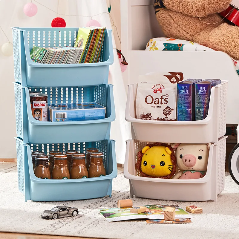 Estante de almacenamiento de juguetes para niños, gabinete de almacenamiento de libros para bebés, estantería para el hogar, estantería ilustrada, estante multicapa para aperitivos - imagen 3