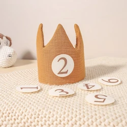 Sombrero corona infantil de algodón para cumpleaños