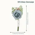 blue corsage 1pc