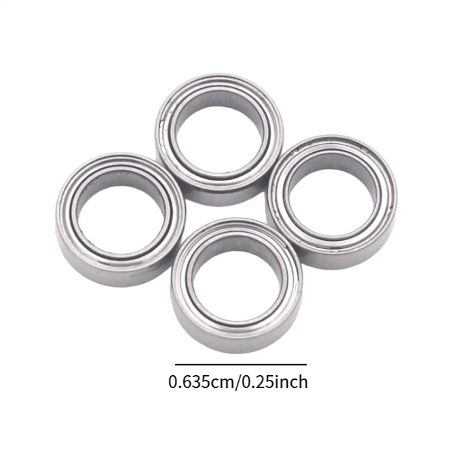4x 1/16 RC Car Metal Bearings Replacements Ball Bearings Set for 16101 16102