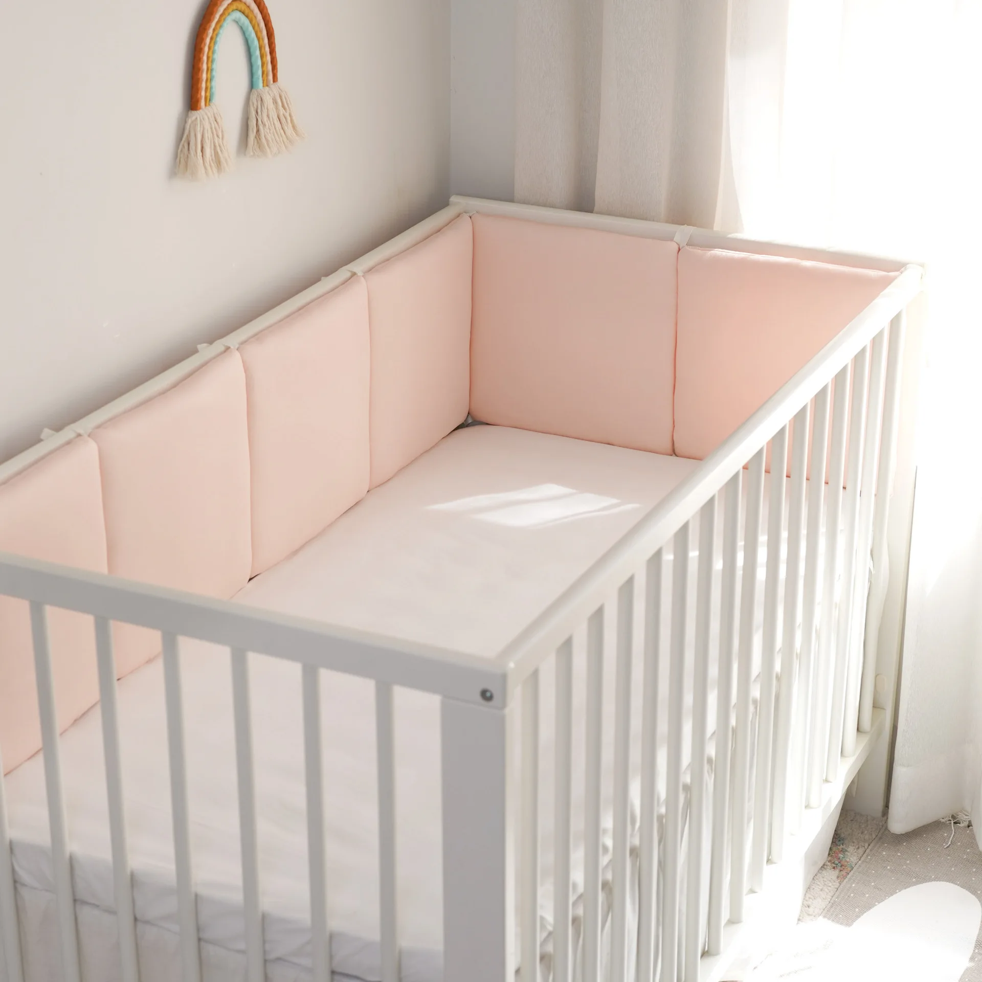 Protector de cuna para bebé – Parachoques suaves neonatal - imagen 5