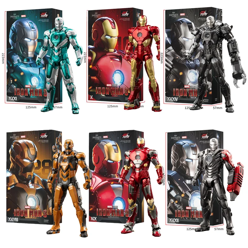 ZD Toys Iron Man MK15 MK16 escala 1/10 – Figura de acción regalo