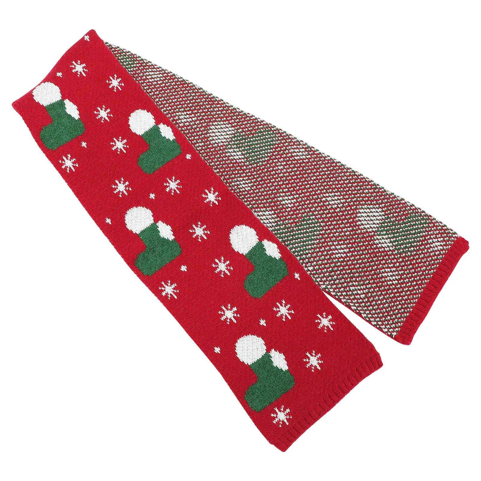Bufanda navideña para niños, accesorio cálido de punto para invierno, diseño artesanal suave y seguro para la piel, regalo de vacaciones para niños y niñas - imagen 3