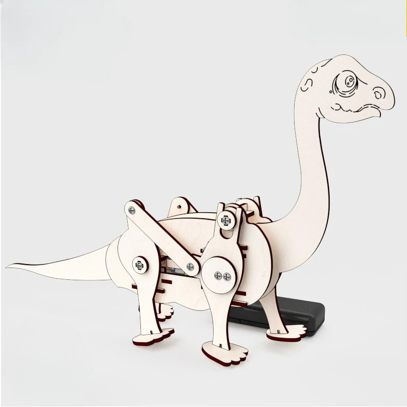Brachiosaurus con Control remoto creativo, Kit de experimentos científicos DIY, proyecto de física educativa para estudiantes, juguete artesanal STEM - imagen 2