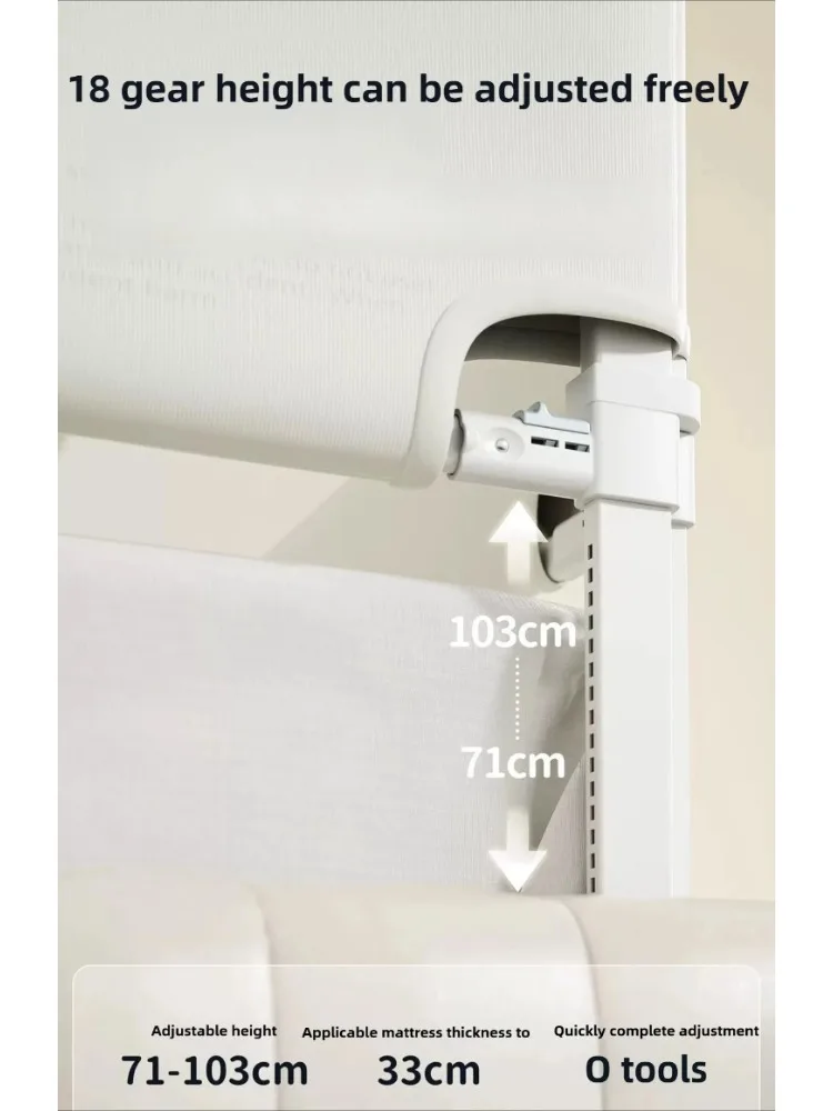 Barandilla de seguridad para cama de bebé y niños – Protector ajustable
