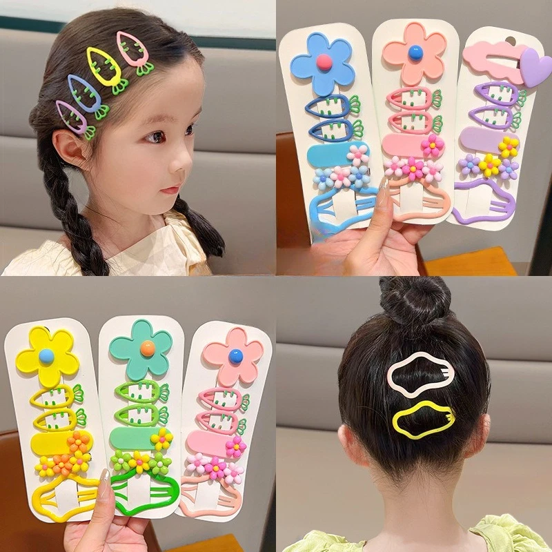 Horquillas para bebé con diseño de nube y flores - imagen 4