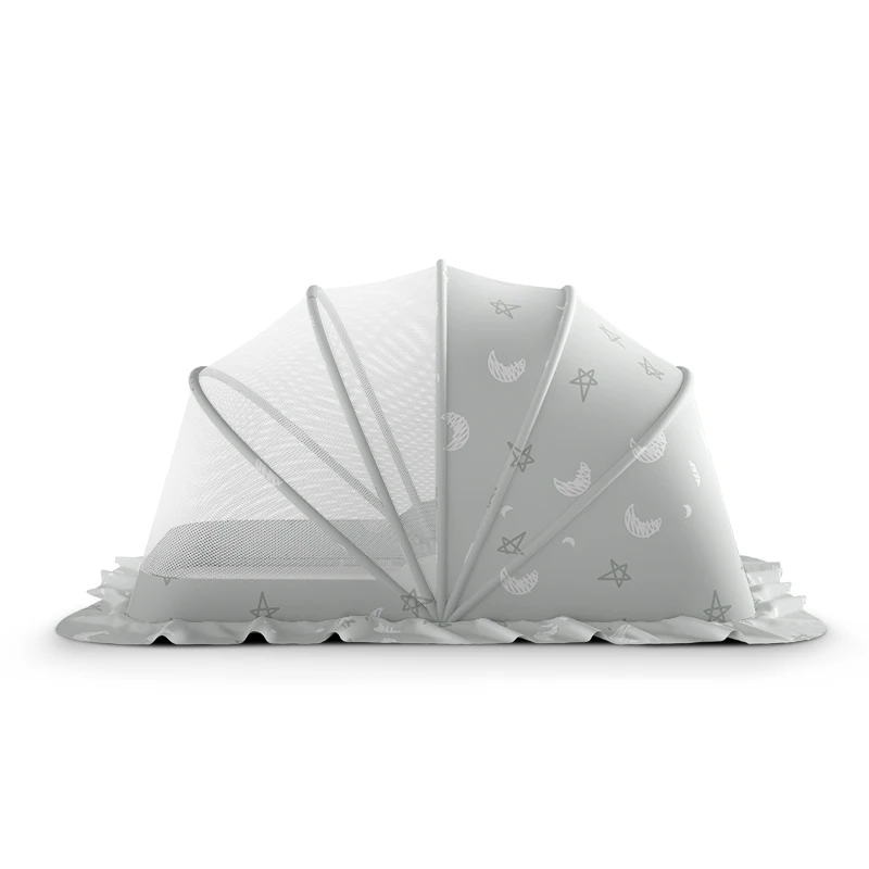 Mosquitera plegable para cama, dosel de plástico sin decitado para bebé, accesorios para bebé, sombrilla, cubierta antimosquitos