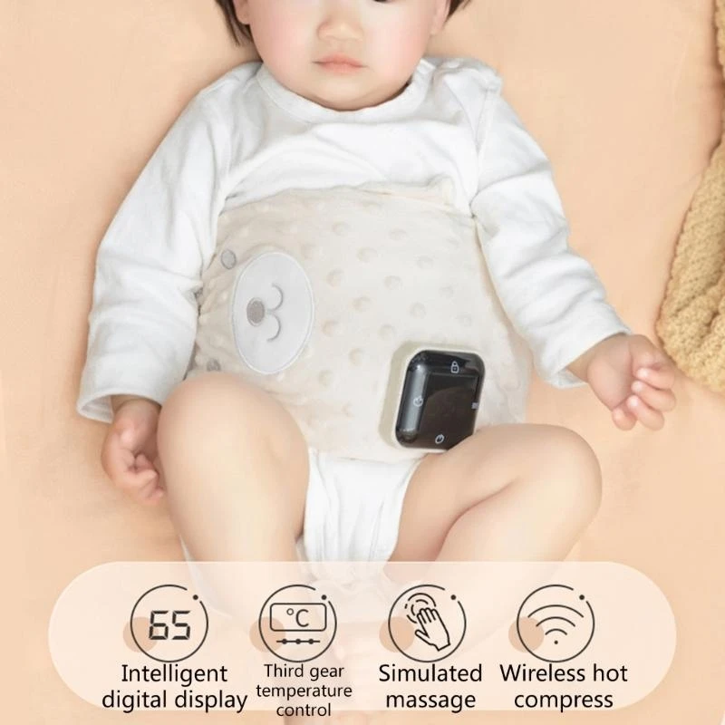 Banda protectora cálida para Abdomen del bebé M76C, banda para circunferencia del vientre con compresión caliente suave y - imagen 5